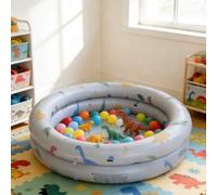 Shein 1 pieza Piscina inflable redonda, color gris, extra grande y gruesa para adultos, adecuada para exteriores, jardín, patio trasero, fiesta de agua de v