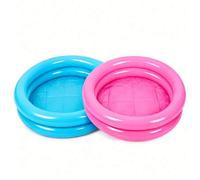 Shein 1 pieza, Piscina inflable redonda de verano 2026, Piscina de chapoteo de 2 anillos de PVC, Piscina de agua portátil y plegable, Bañera inflable resist