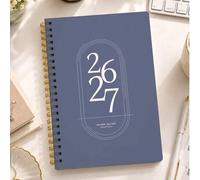 Shein 1 pieza Planificador Semanal y Mensual para Maestros de Enero 2026 a Diciembre 2027, Planificador Minimalista Mensual Semanal Diario con Cuaderno de C