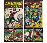 Shein 1 pieza Póster de Cómic Vintage de Spider-Man, Arte de Pared Retro de Marvel, Regalo Perfecto para Regreso a Clases, Halloween, Navidad y Cumpleaños p
