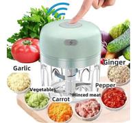 Shein 1 pieza Prensa de ajo eléctrica de 250ml, Picadora de ajo mini portátil, Trituradora de ajo eléctrica para el hogar, Machacador de ajo recargable por