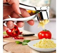 Shein 1 pieza Prensa de ajo manual 3 en 1 de acero inoxidable, prensa de ajo multifuncional para cocina, picador de ajo, triturador de ajo, accesorios de co
