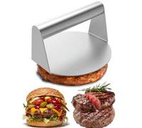 Shein 1 pieza Prensa de hamburguesa de acero inoxidable, Fabricante de hamburguesas, Triturador de hamburguesas de acero inoxidable, Triturador de hamburgue