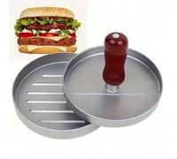 Shein 1 pieza Prensa para hamburguesas antiadherente - Molde de metal para hamburguesas, apto para hacer hamburguesas de carne, queso y vegetales, apto para
