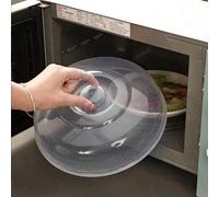 Shein 1 pieza Protector contra salpicaduras para microondas - Tapa universal para tazón/plato | Cubierta de alimentos reutilizable transparente, a prueba de