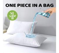 Shein 1 pieza Protector de almohada 100% impermeable, funda de almohada con cremallera de fibra de bambú ultra suave y transpirable, tamaño reina/rey