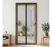 Shein 1 pieza Puerta de pantalla magnética - Mantiene alejados a los insectos - Instalación en 9 minutos, Cierre automático, Cortina de malla doble resisten