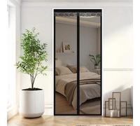 Shein 1 pieza Puerta de pantalla magnética, puerta de malla, puerta de mosquitera, duradera, segura para mascotas/niños, se adapta a puertas delanteras y co