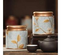 Shein 1 pieza Recipiente de cocina y despensa de 500ml/100ml para té, granos de café, azúcar y frutos secos, bote de té de metal, sello hermético, fondo y t