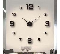 Shein 1 pieza Reloj de pared digital creativo DIY, reloj de pared silencioso sin marco de acrílico 3D, adecuado para dormitorio, sala de estar, oficina en c