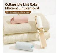 Shein 1 pieza Rodillo de pelusas plegable - Mini removedor de pelusas súper portátil y pegajoso, diseño plegable ahorrador de espacio, ligero y fácil de tra