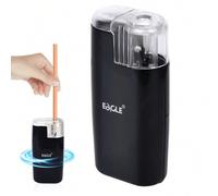 Shein 1 pieza Sacapuntas eléctrico, alimentado por batería (batería no incluida), sacapuntas automático portátil, adecuado para lápices de colores de 6-8mm,