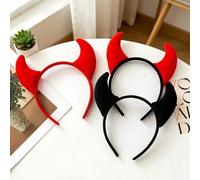 Shein 1 pieza/Set Diadema con cuernos lindos de Halloween, Diadema con cuernos para adultos, Accesorio para el cabello de diablo divertido para fiestas