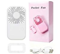 Shein 1 pieza/Set Elegante Ventilador Recargable USB de 7 Hojas, Batería Incorporada de 300mAh. Diseño de unicolor, Apariencia Elegante, Potencia de Salida