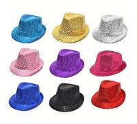 Shein 1 pieza Sombrero de vaquero con bola de discoteca, sombrero de vaquero con espejo brillante, sombrero de fiesta divertido para juegos de rol, sombrero