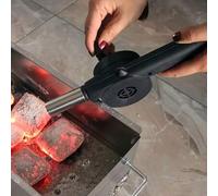 Shein 1 pieza Soplador manual accionado a mano, flujo de aire de alta potencia, pequeño y portátil sin necesidad de batería, duradero y fácil de usar, adecu