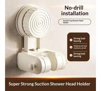 Shein 1 pieza Soporte ajustable para cabezal de ducha con ventosa móvil, soporte fijo para cabezal de ducha sin taladro para el baño del hogar