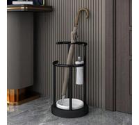 Shein 1 pieza Soporte de almacenamiento de paraguas de alta capacidad para el hogar, hecho de ABS y acero inoxidable, montado en la pared, adecuado para ofi