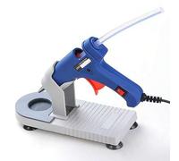 Shein 1 pieza Soporte de pistola de pegamento de fusión en caliente de plástico, herramienta de reparación casera DIY, base para pistola de pegamento, manti