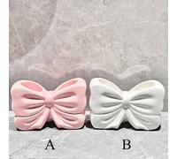Shein 1 pieza Soporte para cepillo de dientes con lazo femenino, organizador de baño de cerámica para cepillo de dientes eléctrico y pasta de dientes, decor