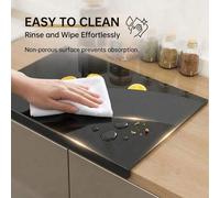 Shein 1 pieza Tabla de cortar de acrílico, protege la encimera y la mesa del comedor, tabla de cortar transparente de gran tamaño, tabla de cortar para enci
