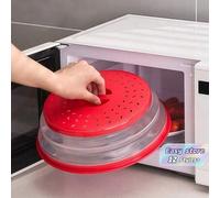 Shein 1 pieza Tapa plegable a prueba de salpicaduras para microondas, tapa resistente a altas temperaturas y a prueba de aceite para calentar alimentos, tap