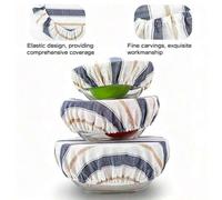 Shein 1 pieza Tapa reutilizable para cuenco de fermentación de pan de masa madre, se adapta a cuencos de 8-12 pulgadas, forro lavable para fermentación de m