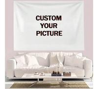 Shein 1 pieza Tapices personalizados, decoración de pared con imagen personalizada, regalos para él, ella, mamá, papá, graduación, Día de la Madre, Día del