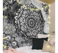 Shein 1 pieza Tapiz con estampado de mandala, tapiz decorativo bohemio para decoración del hogar, bandera para habitación, decoración de habitación, tapiz,