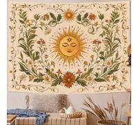 Shein 1 pieza, Tapiz de mandala floral bohemio - Decoración de pared estilo bohemio vintage, adecuado para dormitorios, salas de estar y dormitorios