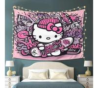 Shein 1 pieza Tapiz lindo - Decoración de pared impresa en 2D de fibra de poliéster, adecuado para dormitorio, sala de estar y decoración del hogar; es un r