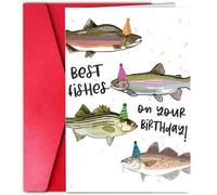 Shein 1 Pieza Tarjeta de Cumpleaños Divertida con Pez, Tarjeta de Feliz Cumpleaños, Tarjeta de Regalo de Cumpleaños, Tarjeta de Fiesta de Cumpleaños y Vacac