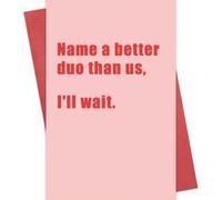 Shein 1 pieza Tarjeta de cumpleaños divertida para el mejor amigo y novio/esposo, tarjetas de aniversario humorísticas para la novia/esposa, regalo de San V