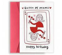 Shein 1 pieza, Tarjeta de cumpleaños para mamá reina, Mejor tarjeta de cumpleaños para mamá, Feliz cumpleaños, Tarjeta del Día de la Madre - Sobre incluido