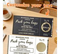 Shein 1 pieza Tarjeta rascable personalizada, revela tu deseo, tarjeta de sorpresa romántica de amor, perfecta para cumpleaños, aniversario, concierto y rif