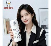 Shein 1 pieza Taza de acero inoxidable de 300ml con diseño de Snoopy, compacta y linda, minimalista para uso al aire libre/escuela, mantiene las bebidas frí