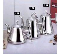 Shein 1 pieza Tetera de acero inoxidable reforzada con infusor desmontable, servidor de café de mesa, adecuada para hoteles y restaurantes, perfecta para pr