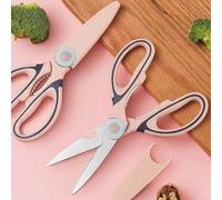 Shein 1 pieza Tijeras de cocina multiusos de acero inoxidable, tijeras de corte pesado para pollo, pato, huesos de pescado, carne, corte de alimentos