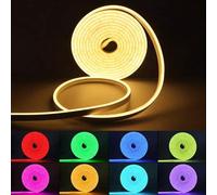 Shein 1 pieza Tira de luz de neón RGB de 1M/2M/3M/4M/5M, lámpara de neón con control remoto, tira de luz LED decorativa, decoración para fiestas, decoración