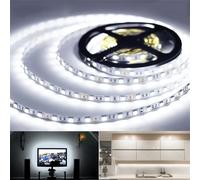 Shein 1 pieza Tira de luz LED blanca USB, con 60 LED/metro, no impermeable, tira de luz LED flexible, adecuada para retroiluminación de TV, computadora y co