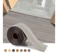Shein 1 pieza Tira de transición de piso autoadhesiva de 1m/39.37in, tira decorativa de umbral de puerta de PVC con grano de madera, pelar y pegar, adecuada