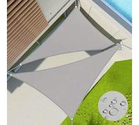 Shein 1 pieza Toldo parasol impermeable, Toldo de sombra triangular derecho que bloquea los rayos UV, Toldo de cubierta para exteriores para piscina, patio,
