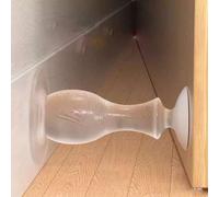 Shein 1 pieza Tope de puerta sin adhesivo, tope de goma silencioso anti-colisión para baño/dormitorio, tope de puerta de de plástico de silicona