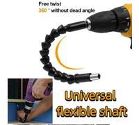 Shein 1 pieza Varilla de extensión flexible universal para taladro, adaptador de destornillador eléctrico: varilla de conexión multiángulo de 360°, adecuada