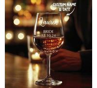 Shein 1 pieza Vaso de vidrio con texto personalizado, Vajilla de vidrio personalizada, Vajilla personalizada, Regalo personalizado, Copa de vino personaliza