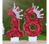 Shein 1 pieza Vela de cumpleaños con corona elegante, vela numerada decorativa para pastel 0-9, vela numérica brillante favorita para fiestas de cumpleaños,