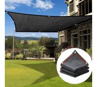 Shein 1 pieza Vela de sombra resistente a los rayos UV de HDPE color marrón café, barrera de para vallas, valla de jardín, tela de sombra para cenador, pant