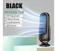 Shein 1 pieza Ventilador de aire acondicionado portátil con batería grande, motor eléctrico dual, pequeño aire acondicionado, ventilador de enfriamiento de