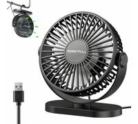 Shein 1 pieza Ventilador de escritorio mini portátil, ventilador multifuncional de doble propósito, ventilador personal silencioso, adecuado para dormitorio