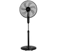 Shein 1 pieza Ventilador de piso de 1,3 metros, 50W, 7 aspas de viento suave, altura ajustable, oscilante, 3 ajustes de velocidad, protección de malla de di